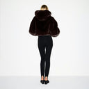 Faux Fur Zip Up Jacket